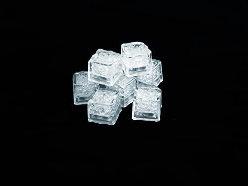 Mepra AZ200658 BAR LED LED קוביית קרח - [חבילה של 12], 72 חתיכות, 2.5 סמ, נירוסטה, פוליפרופילן, מדיח כלים בטוח